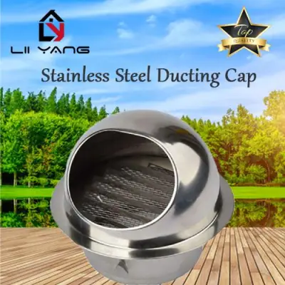 6 STAINLESS STEEL COOKER HOOD END CAP DUCTING CAP