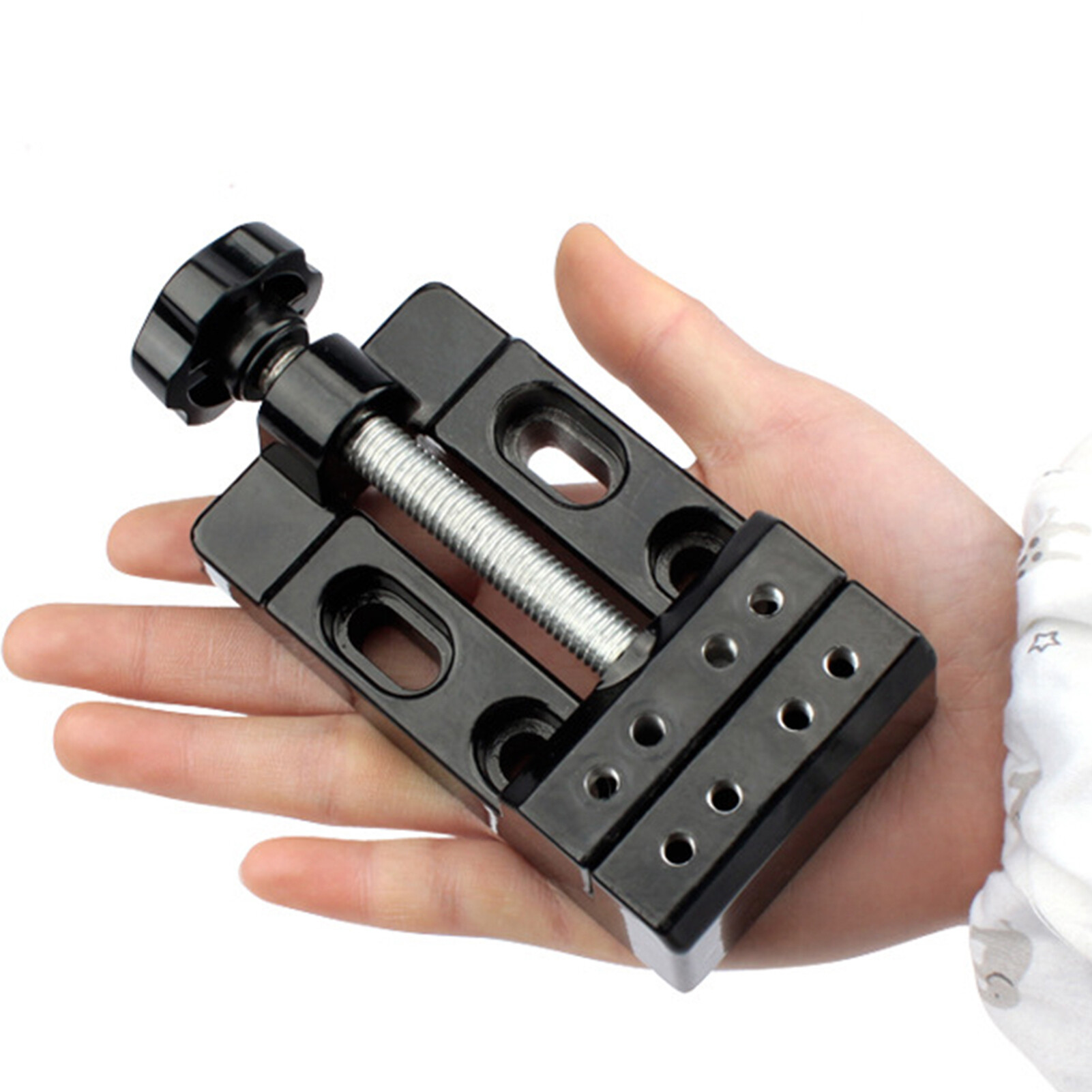 Multifunctional Aluminum Alloy Mini Flat Bench Table Vise Vice Clamp Fixed Tool
