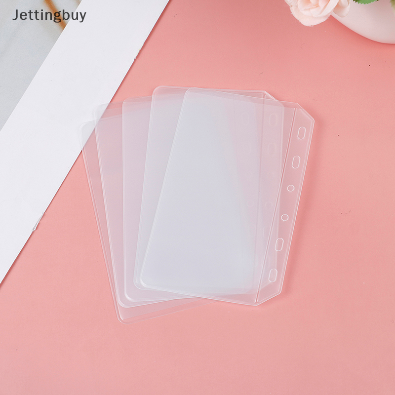 【Jettingbuy】 Flash Sale 1PCS Binder Pockets A5 A6 A7 Binder Folders for Notebook Binder Transparent