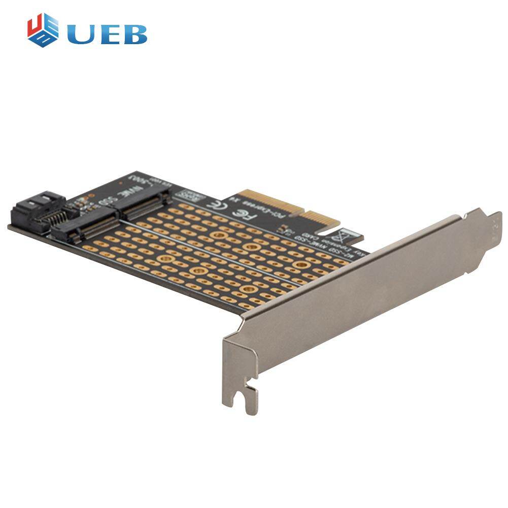 Professional Dual M.2 to PCI-E 3.0 X4 Adapter for PCIe NVMe SATA M2 SSD 2230 2242 2260 2280