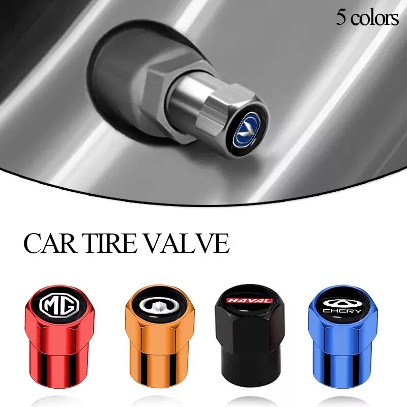 [FEI YING]4Pcs Car Valve Stem Caps Cover Tyre Dust Cap for Bmw E46 M E90 E34 E36 E60 E90 E39 E70 F10 F20 X5 X6 M3 M5 M6 Car Accessories