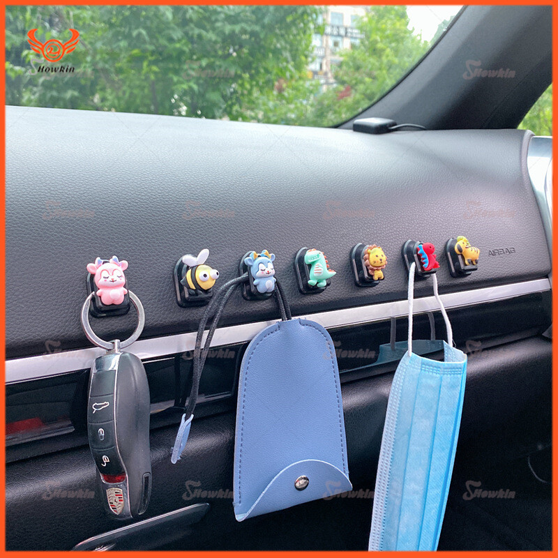 Car Hook Car Seat Back Cartoon Mini Hook Creative Cute Car Sticky Multifunctional Mini Hook