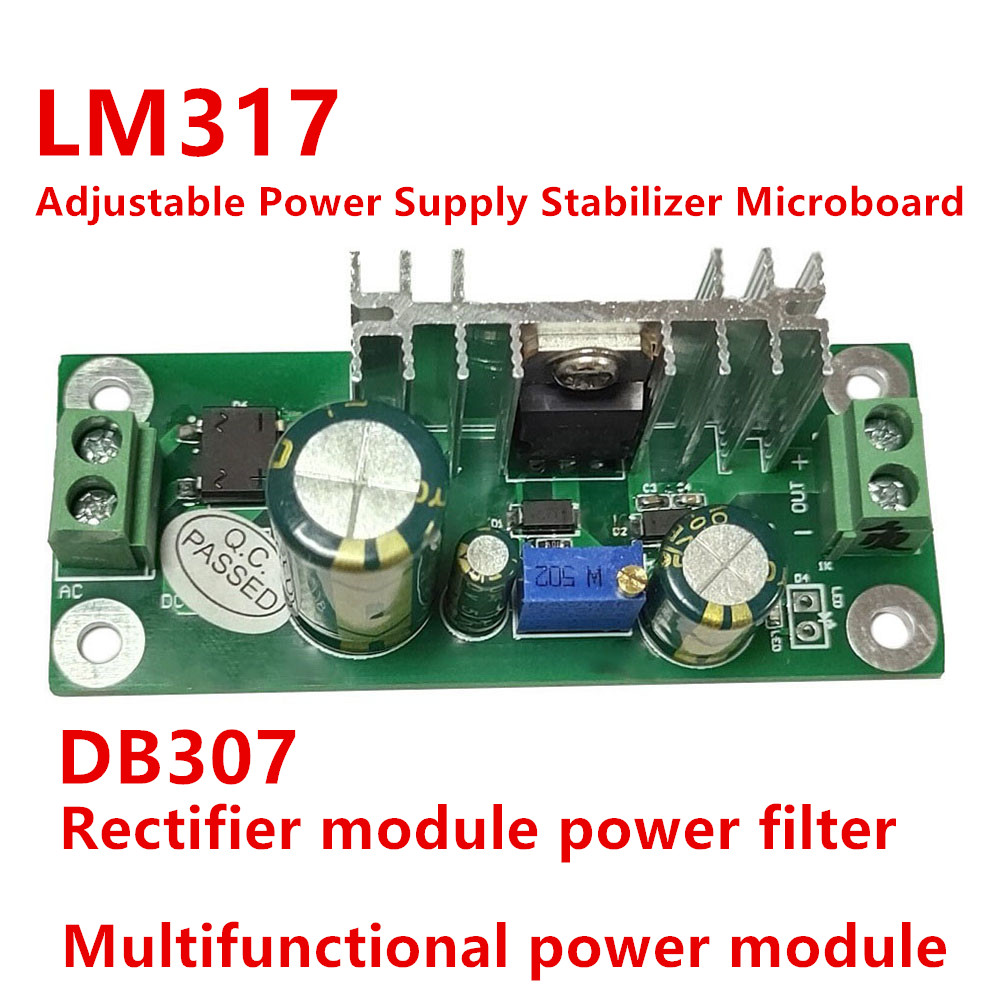 Db307 CHỈNH LƯU Mô-đun Nguồn điện Lọc LM317 điều chỉnh điện áp pcba ...