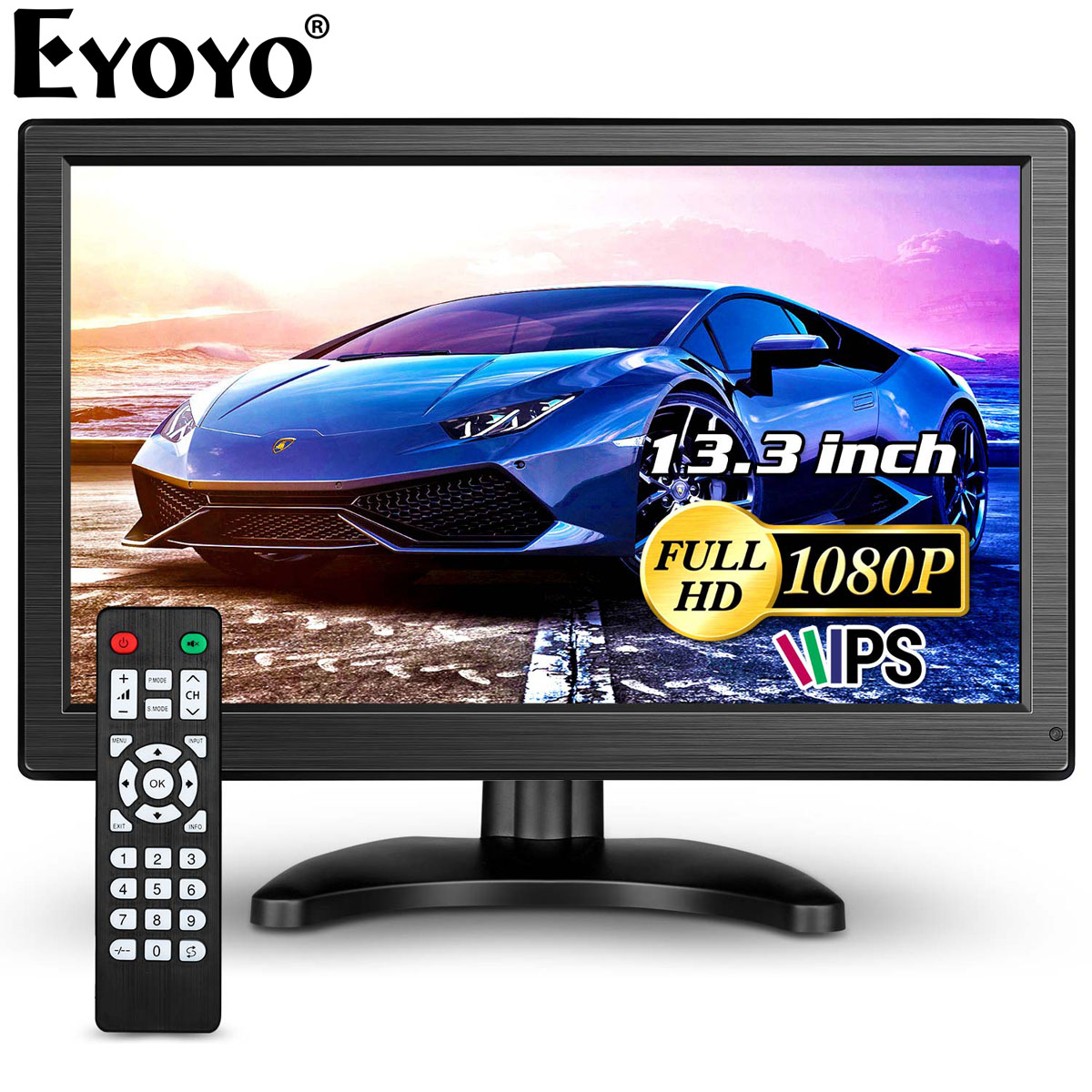 Eyoyo Monitor HDMI IPS, Layar Tampilan 