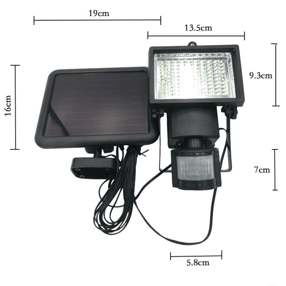 Đèn năng lượng mặt trời có Cảm Biến Chuyển Động Lượng Mặt Trời ĐÈN Pha LED Ngoài Trời An Ninh Đèn