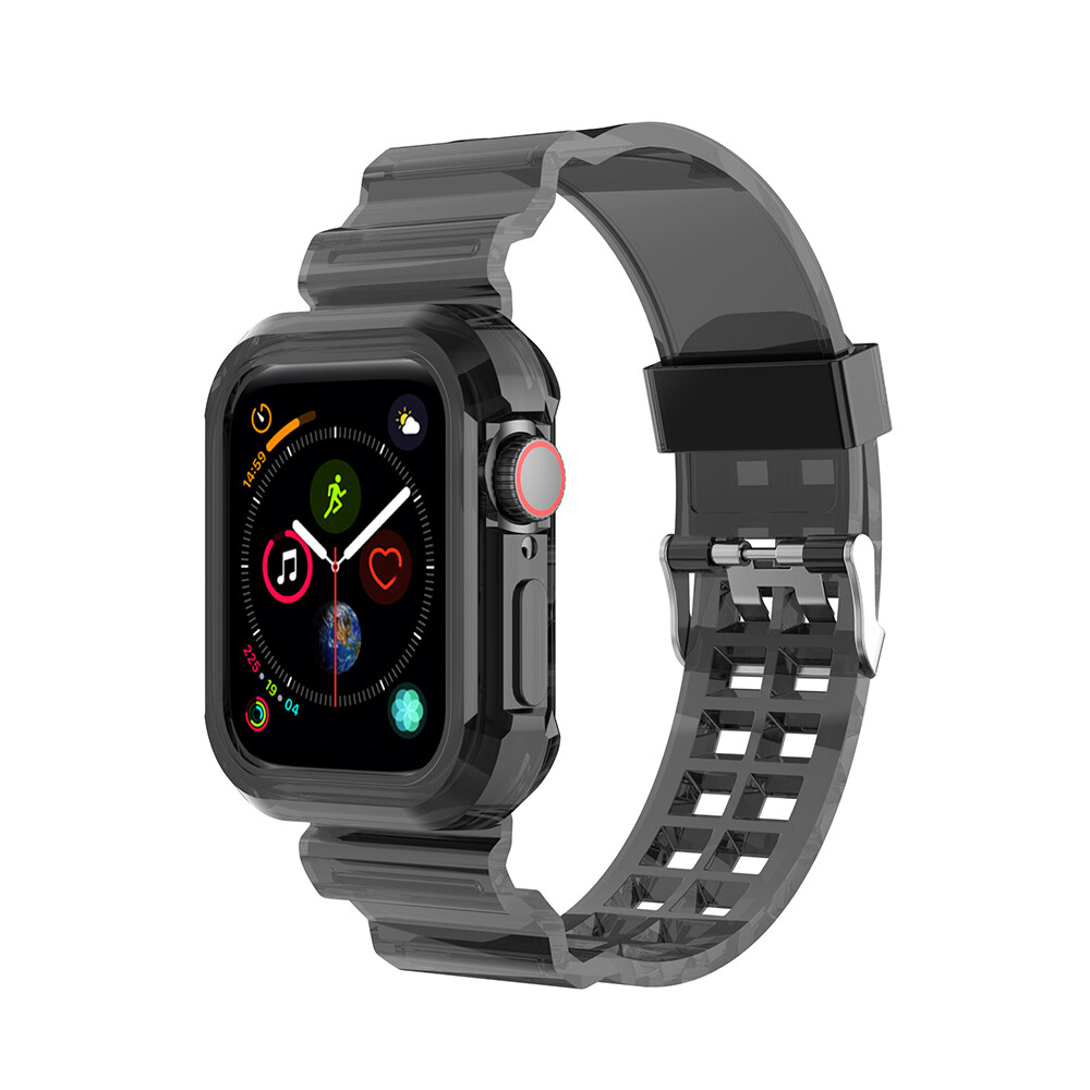 Sport Clear Strap for Apple Watch Ultra 49mm 45mm 42mm 41mm 44mm Band for Apple Watch Series 9 8 7 SE 6 5 4 3 2 1 Silicone Transparent Strap Band for Apple Watch 38mm 40mm