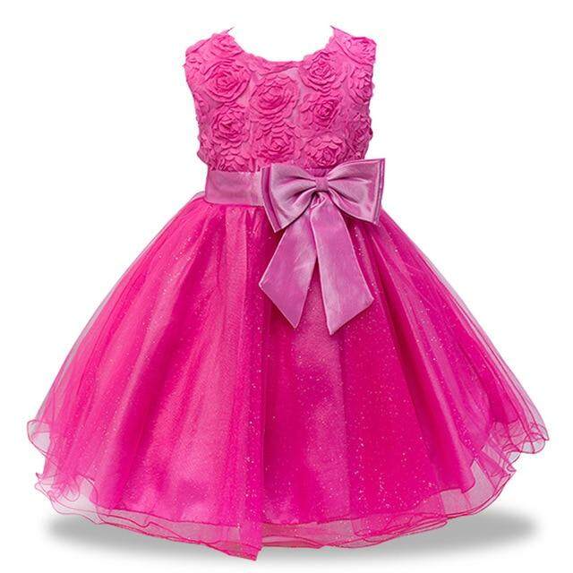 Sequins Kids Baby Flower Girl Dress Tutu Party Dress Wedding Bridesmaid Dresses