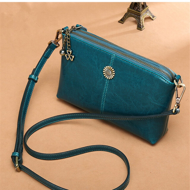 Royal Bagger Genuine Cow Leather Shoulder Sling Bag For Women Girls New Fashion Super Hot Elegant Ladies Women's High Capacity Casual Multifunction Crossbody Bags Fashion Outdoor Work Handbag