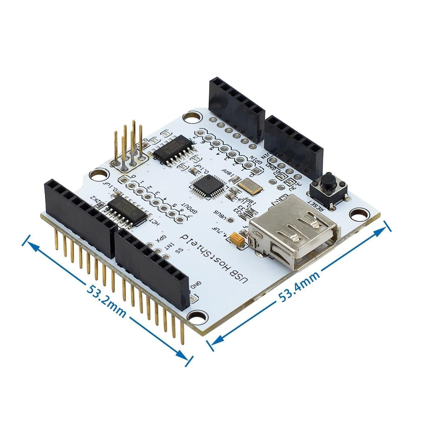USB Host Shield 2.0 for Arduino UNO MEGA ADK Compatible for Android ADK DIY Electronic Module Board