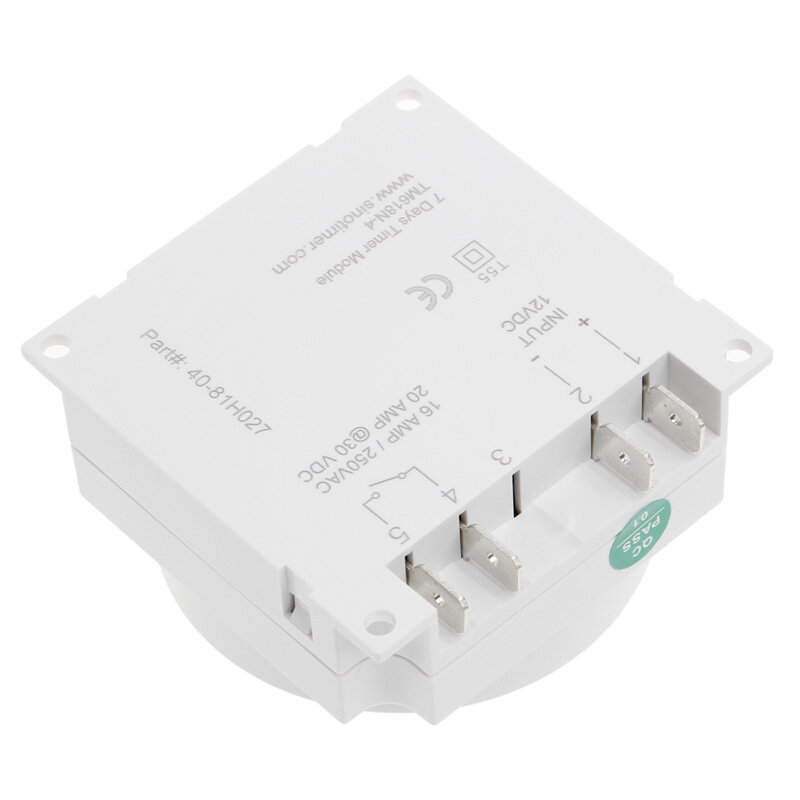 15.98 Inch LCD Digital Timer 12V DC 7 Days Programmable Time Switch TM618N-4