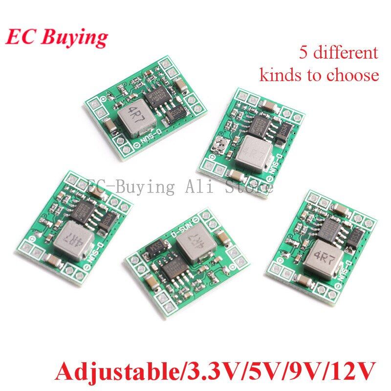 5pcs mini dc-dc step down power supply module 3a mp1584 for arduino 3.3v 5v 9v 12v buck converter adjustable fixed output lm2596