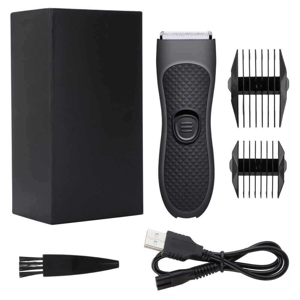 Men's Electric Groin Hair Trimmer Pubic Hair Trimmer Body Grooming