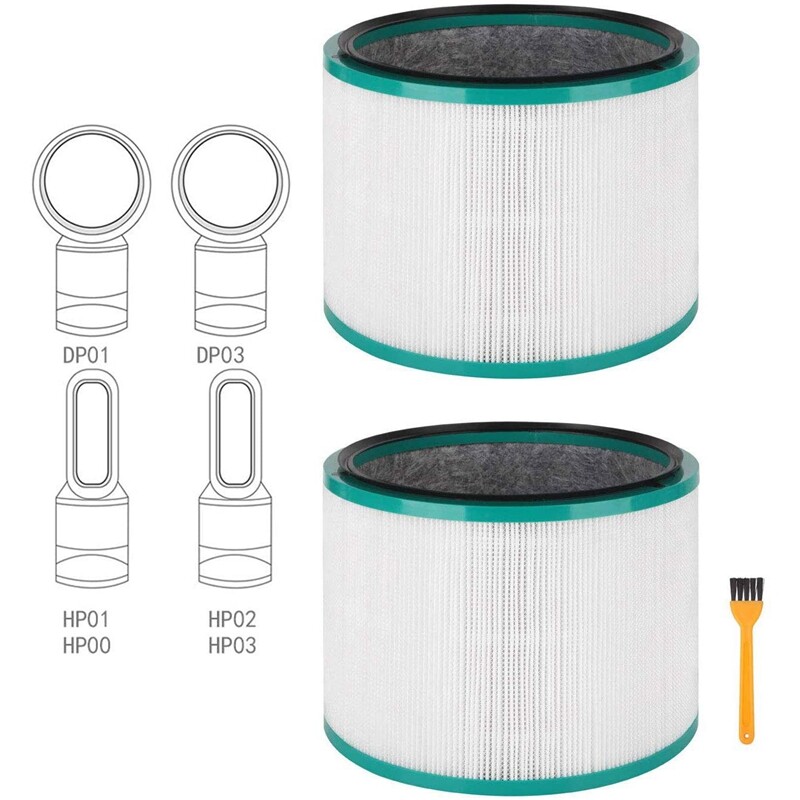 2 Pack Replacement HEPA Filter for Dyson Pure Cool Link DP01, DP02 and for Dyson Pure Hot + Cool Link HP01, HP02, Part