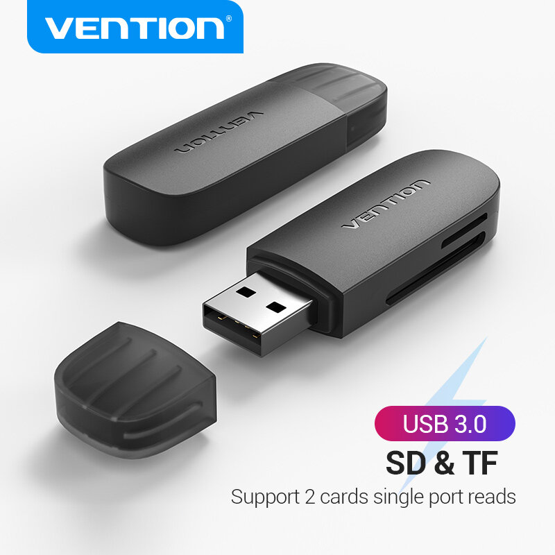 Vention Card Reader Usb Memory Sd Card Reader Type C Usb 3.0 To Sd Tf 