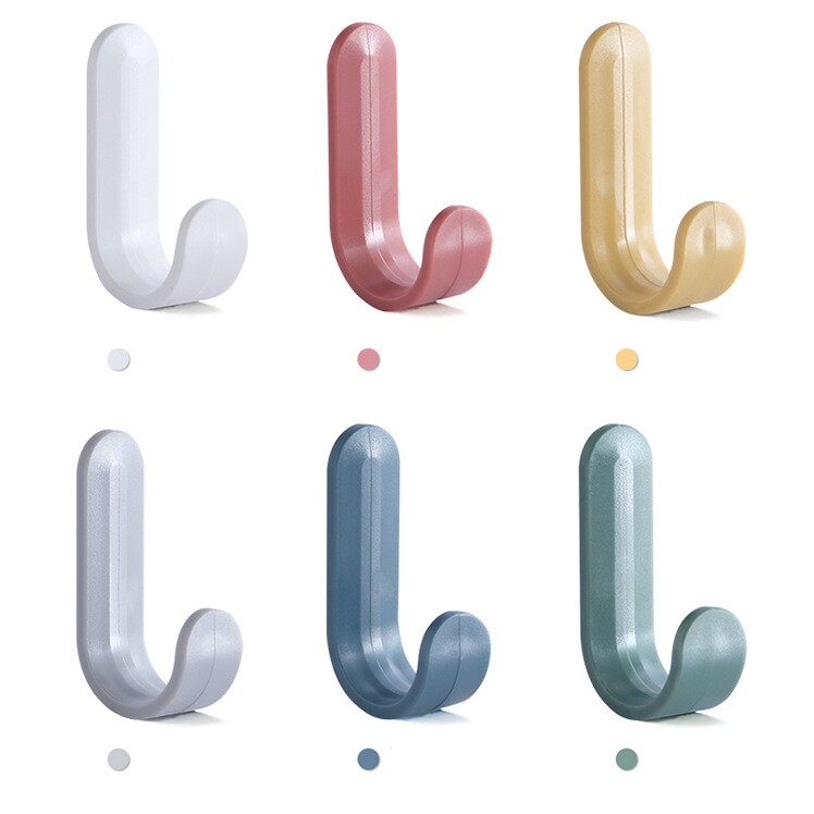 Small Plastic Wall Hook Mini Strength Hook Seamless Hook Hook Household No Need To Drill Clothes Hook