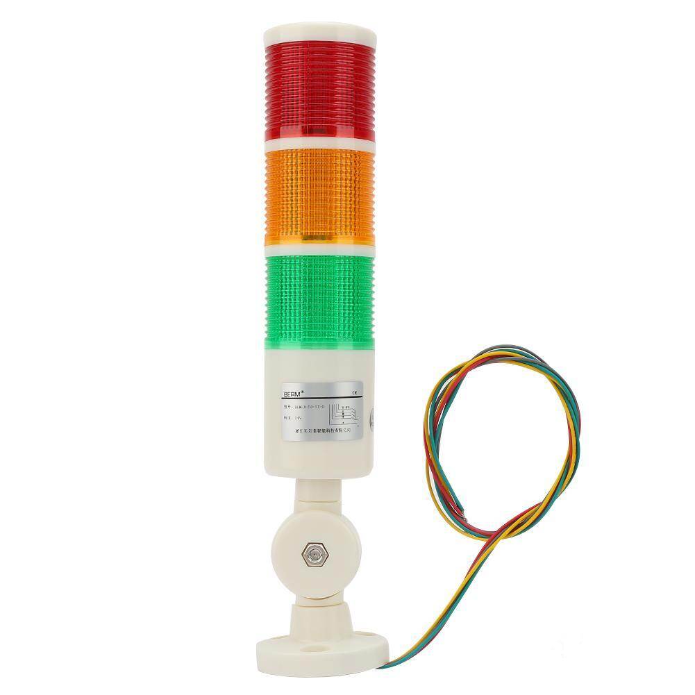 Industrial Warming Light 3-Layer LED Signal Tower Foldable Alarm Light 24VDC
