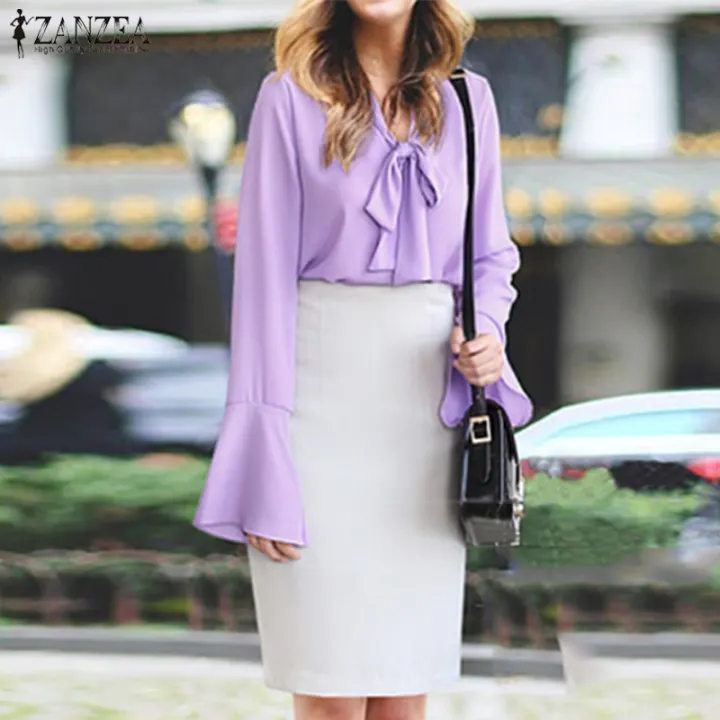 chiffon bow tie blouse