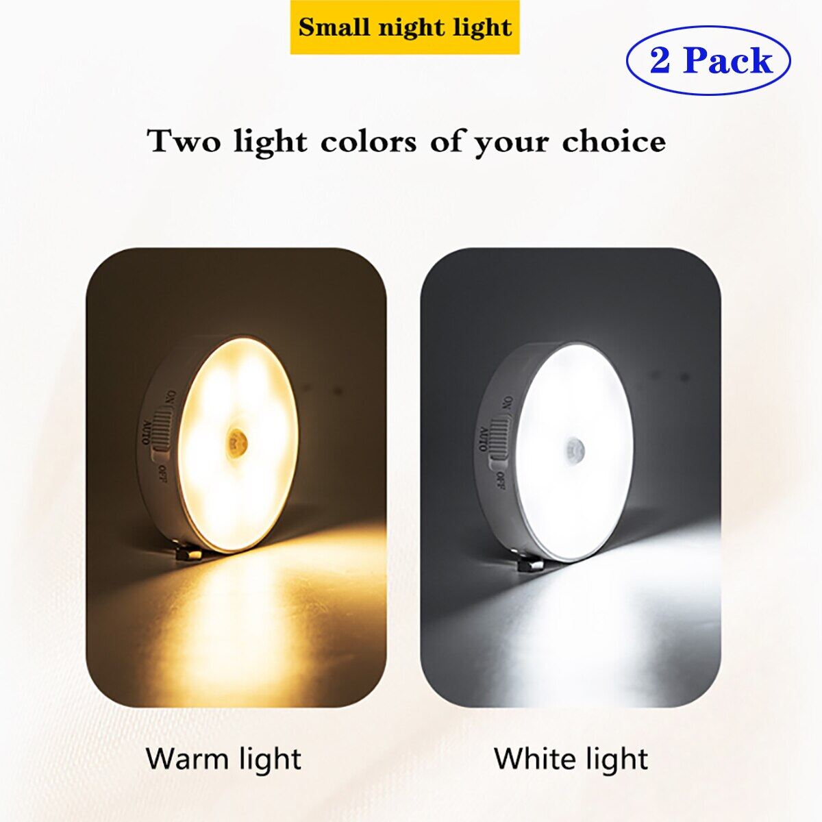 Đèn Ngủ LED Đèn Ngủ Sạc USB Cảm Biến Chuyển Động PIR Cho Tủ Bếp Đèn Tường Nhà Kho Cầu Thang Phòng Tắm