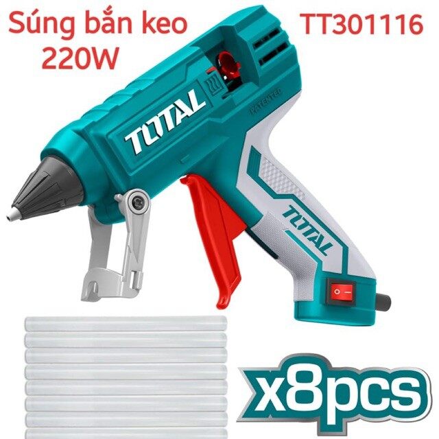 Súng bắn keo nến total tt301116 |bắn keo total 220w