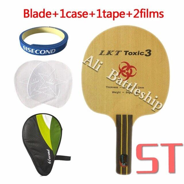 Original LKT Toxic3 Toxic 3 Chop Type Table Tennis Blade Straight ST