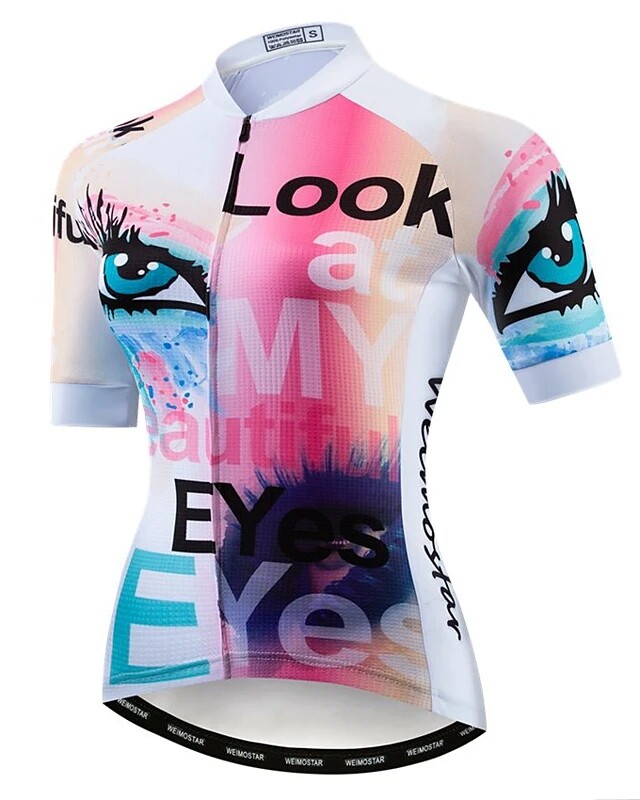 pink cycling top