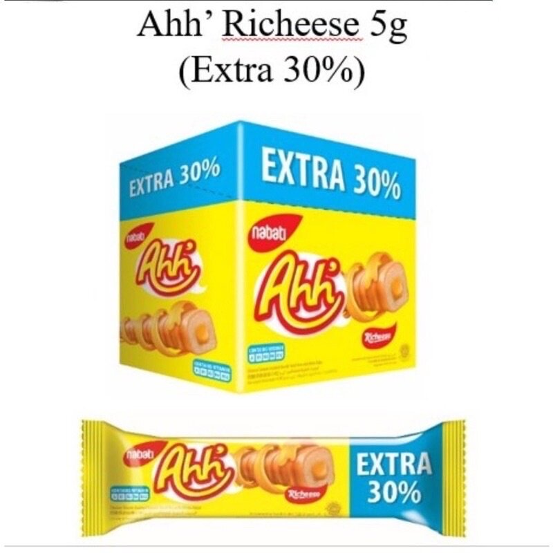 Nabati Richeese Richoco Wafer Ahh Triple Cheese Chocolate 5g x 20pcs ...