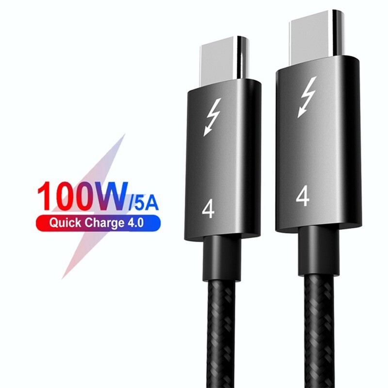 for Thunderbolt 4 Cable USB4 40Gbps USB Type C to Type C PD 100W 8K Cable Data Transfer USB-C Cable for Macbook