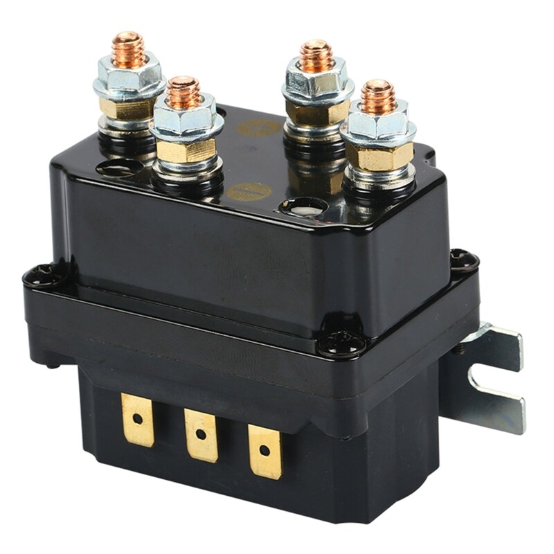 Auto Car Electromagnetic Relay Switch Solenoid Relay Contactor Winch Rocker Switch Thumb For ATV/UTV Universal 12V 250A