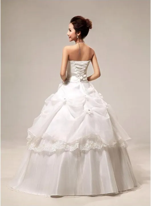 Fashion Women S Clothes Lady White Wedding Dress Ball Gown Bride