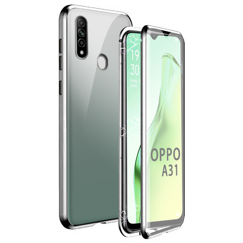 For OPPO A31 Magnetic Case 360 Front+Back double-sided 9H Tempered
