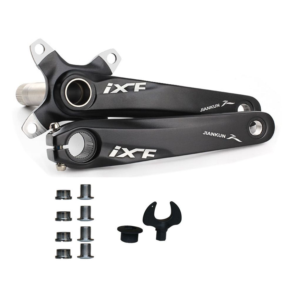 Mountain Bike Crankset - 170 Mm 104 BCD MTB Crankset BMX Crankset Bicycle Parts Crankset with Bottom Bracket for Bike Crank Replacement
