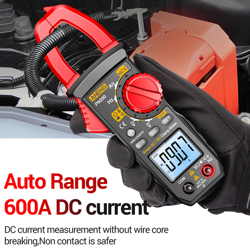 Shockley ANENG Ampe Kế Kẹp AC/DC Ampe Kế Điện Trở Điện Dung Đồng Hồ Kẹp Đo Điện Kỹ Thuật Số Đa Năng Chống Cháy Độ Chính Xác Cao Cho Thợ Điện