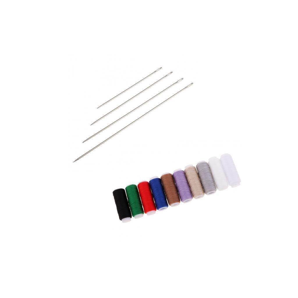 Blesiya 4 Assorted Sizes Hand Sewing Needles For Easy Threading Darning Binding Bank Voucher