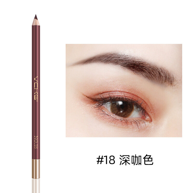 Eyebrow Pencil Easy To Use Eyeshadow Long Lasting Natural Cosmetic Waterproof Microblading Wood Eyebrow Pencil