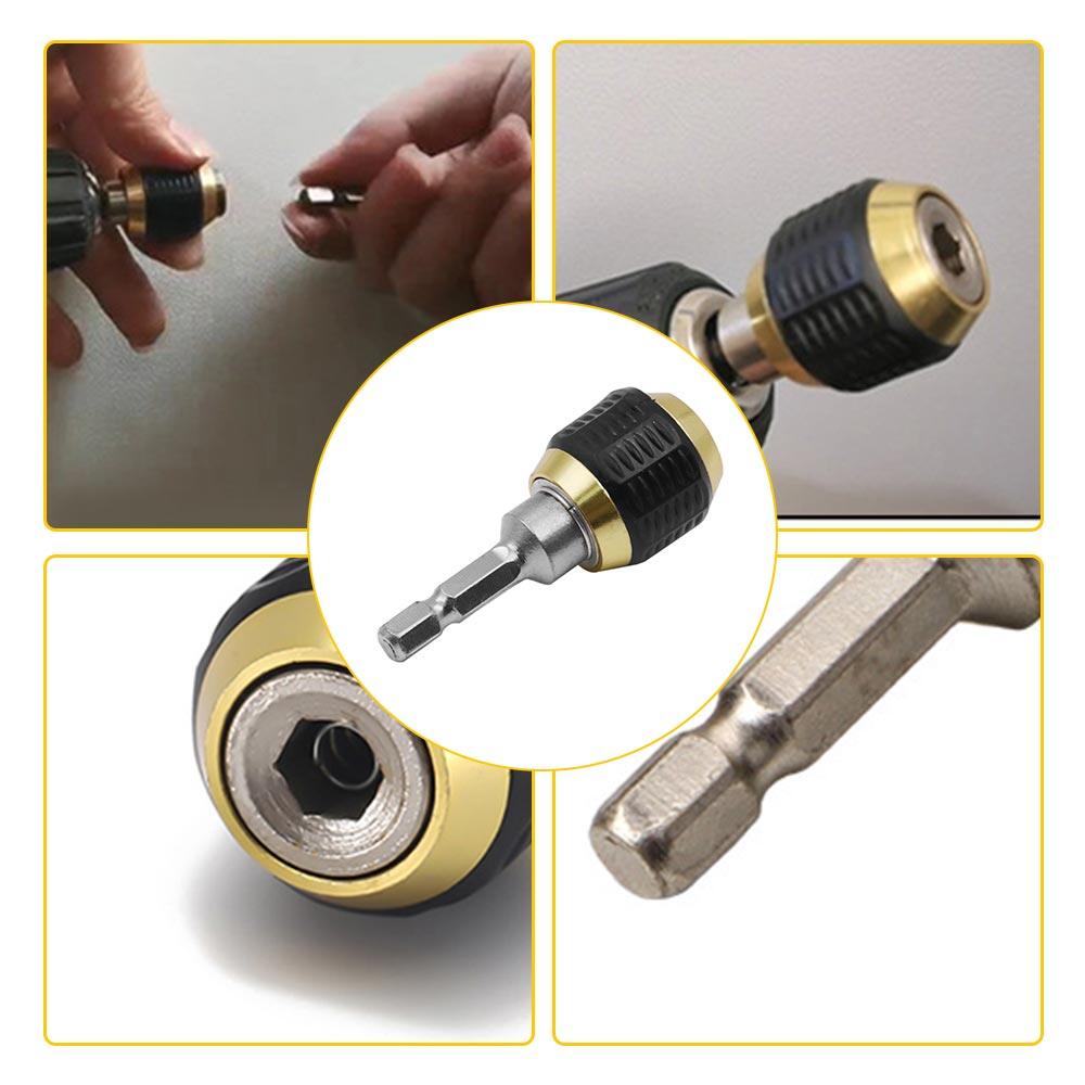 VOKTTA Dụng Cụ Chuyển Đổi Mâm Cặp Khoan Không Chìa 50/150Mm Chuôi Lục Giác 1/4 Inch Bộ Chuyển Đổi Chuyển Đổi Nhanh Cho Xây Dựng Nền Tảng/Khung Gỗ V. V.