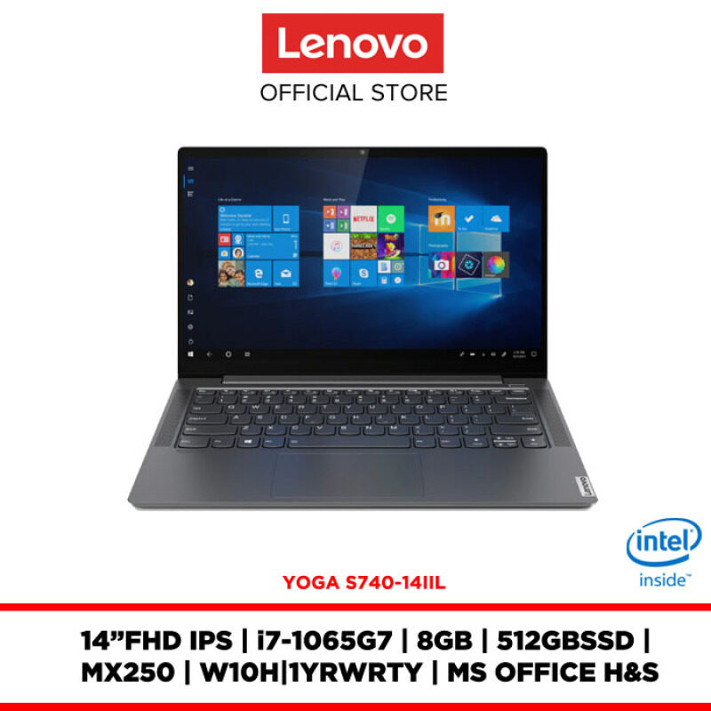 Lenovo Notebook Laptop Yoga S740-14IIL Iron Grey 81RS00AUMJ 14FHD IPS/8GB/512GB/MX250/W10H/OFF.H&S/1YRWRTY/FREE:BACKPACK+2YRS WRTY Malaysia