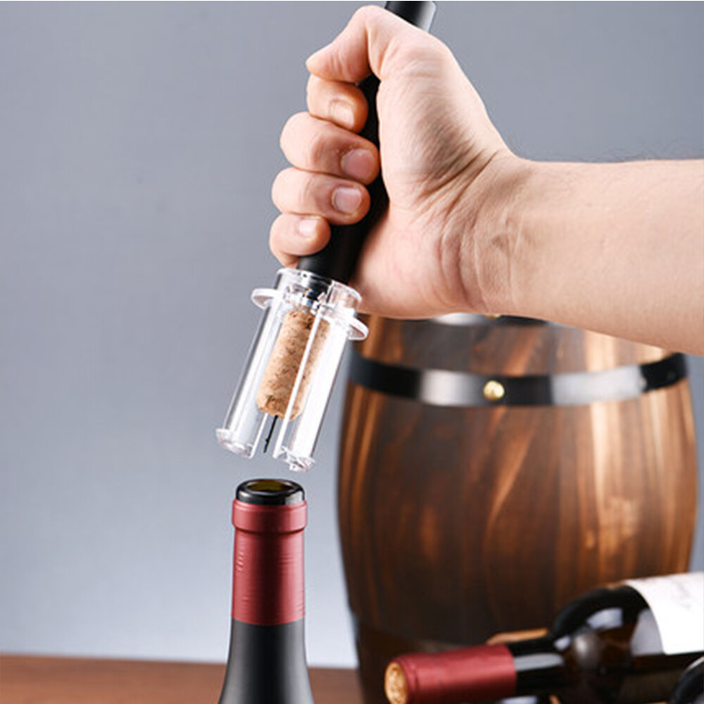 Uareliffe Matte Texture Air Pressure Corkscrew Piston Type Sparkling Wine Opener Creative Multifunctional Wine Tool Non-destructive Cork For Kitchen Tools Bar Accessoires