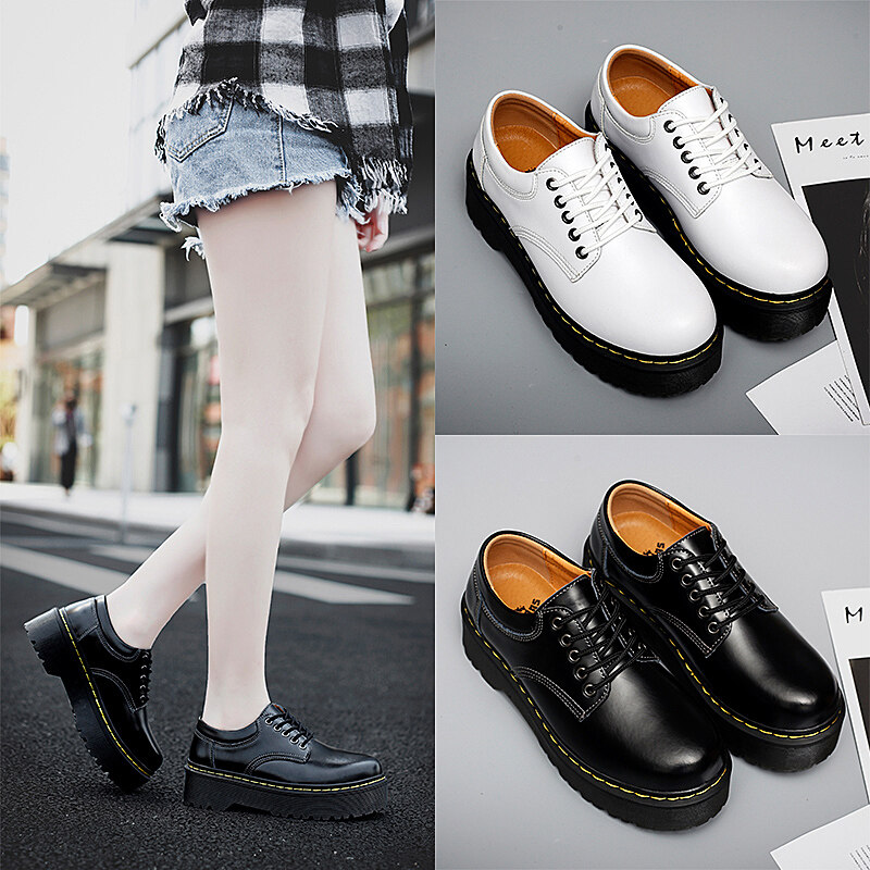 Dr.Martens thicksoled martin boots Waterproof nonslip leather shoes