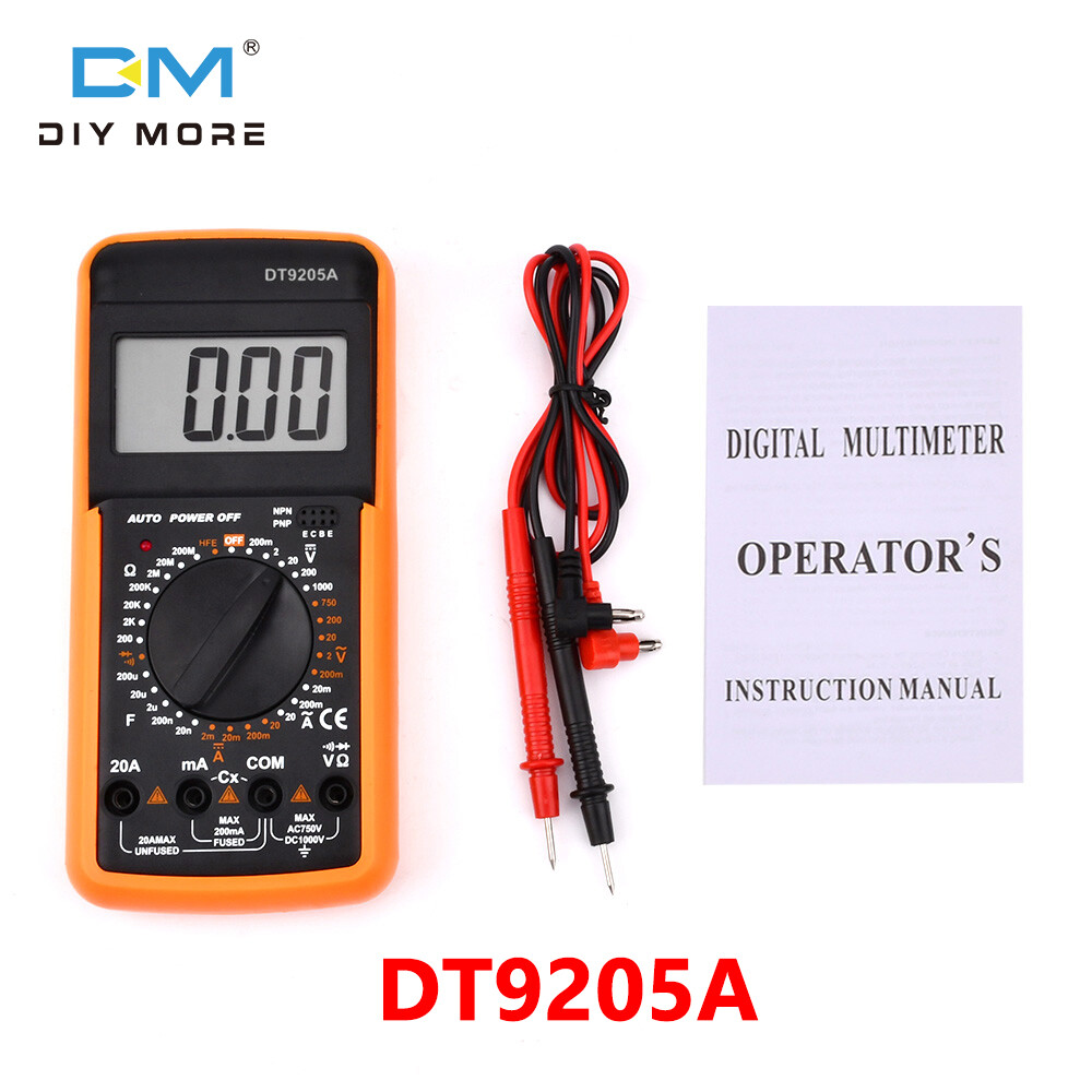diymore DT-9205A Multimeter, Giá vạn năng, Đồng hồ vạn năng kỹ thuật số, Đồng hồ điện, Đồng hồ điện, Giá vạn năng Kẹp đo hiện tại Meter