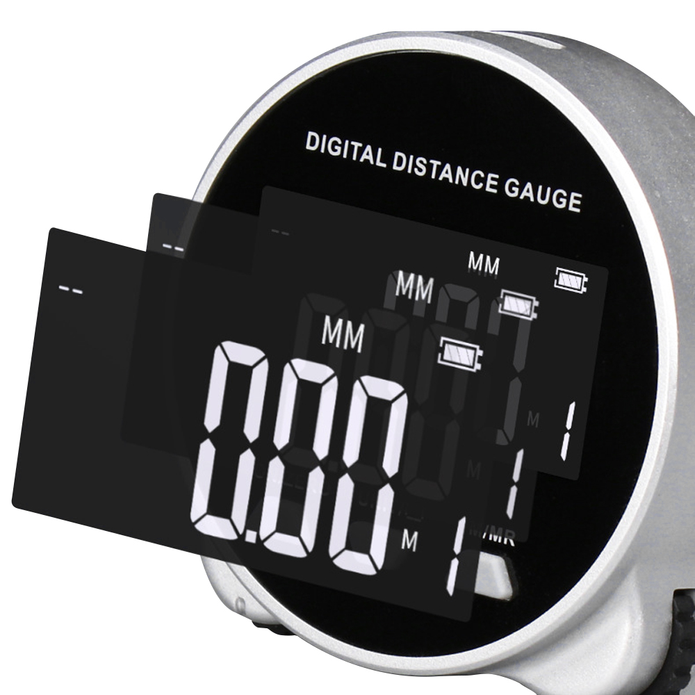 DIPPRUN Electronic Distance Meter, Electronic Ruler,Electronic Clothing Measuring Ruler, Rolling Measurement, Multi-Function Digital Display Roller Electronic Ruler