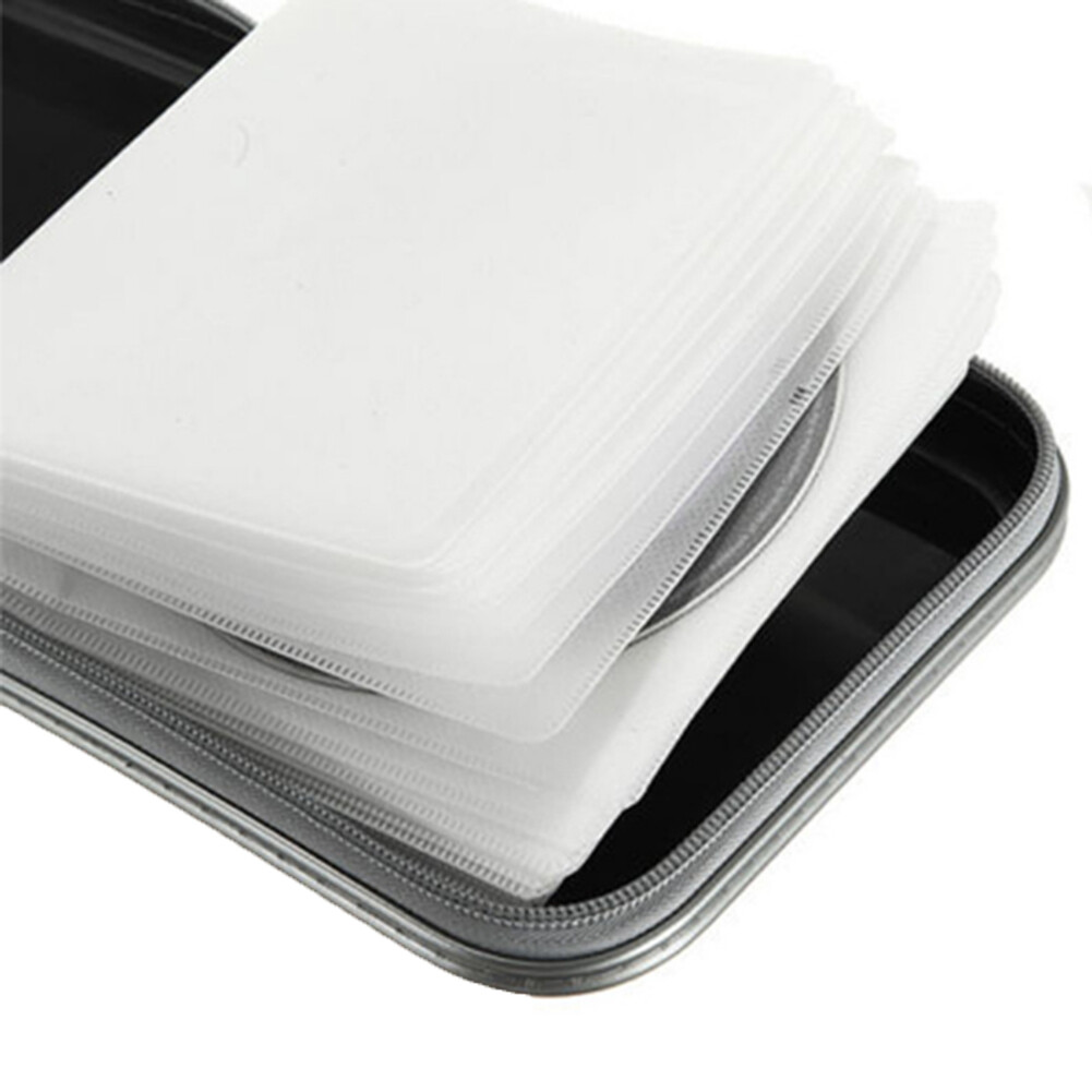 Portable 40pcs Capacity Disc CD DVD Wallet Storage Organizer Case Holder