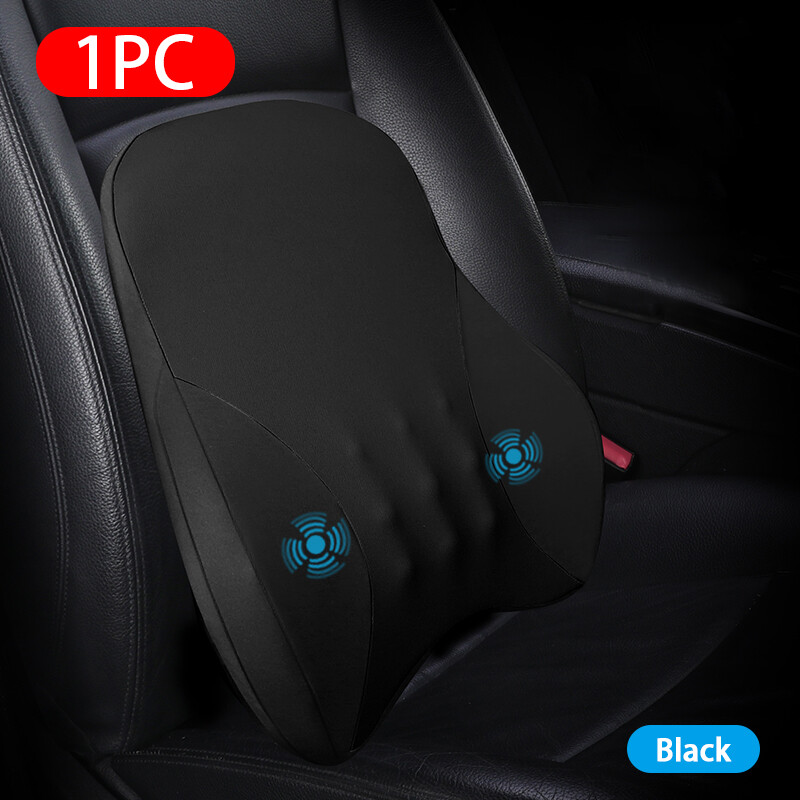 Massage Lumbar Pillow for Car Neck Head Support Massager Seat Pillow Headrest Electric