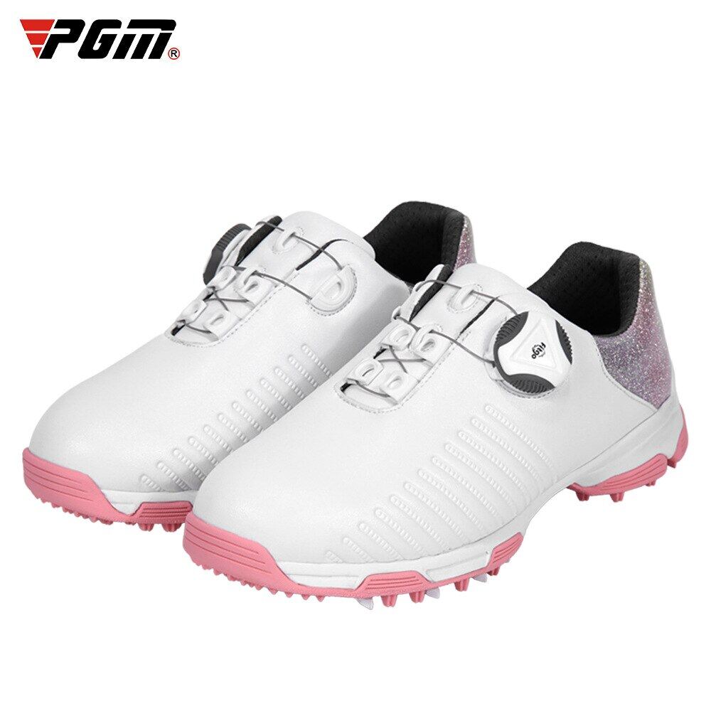 PGM Kids Girl Golf Shoes Children s Shoes Waterproof Turn Buckle Shoelaces