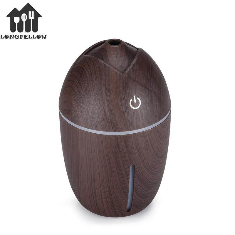 200ml USB Air Humidifier Corn Shape Wood Grain Mini Mist Maker with LED Night Light Singapore