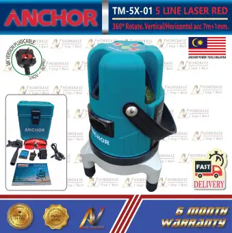 Anchor Tm 5x 01 5 Line Laser Level Machine With Stand Lazada