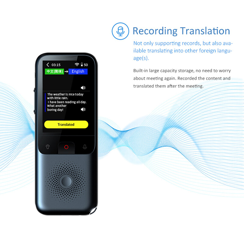 Temoo 138 Languages T11 Portable Smart Voice Translator Real-time Multi ...