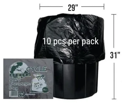[29" X 31"] 10 pcs Garbage Bag / Rubbish Bag / Garbage Sack / Rubbish Sack / Beg Sampah