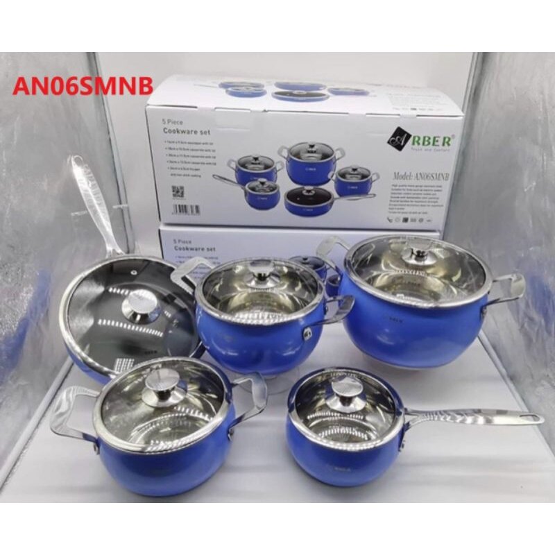 Bộ nồi từ chảo đức cao cấp 5 món arber sang trọng an06smnb