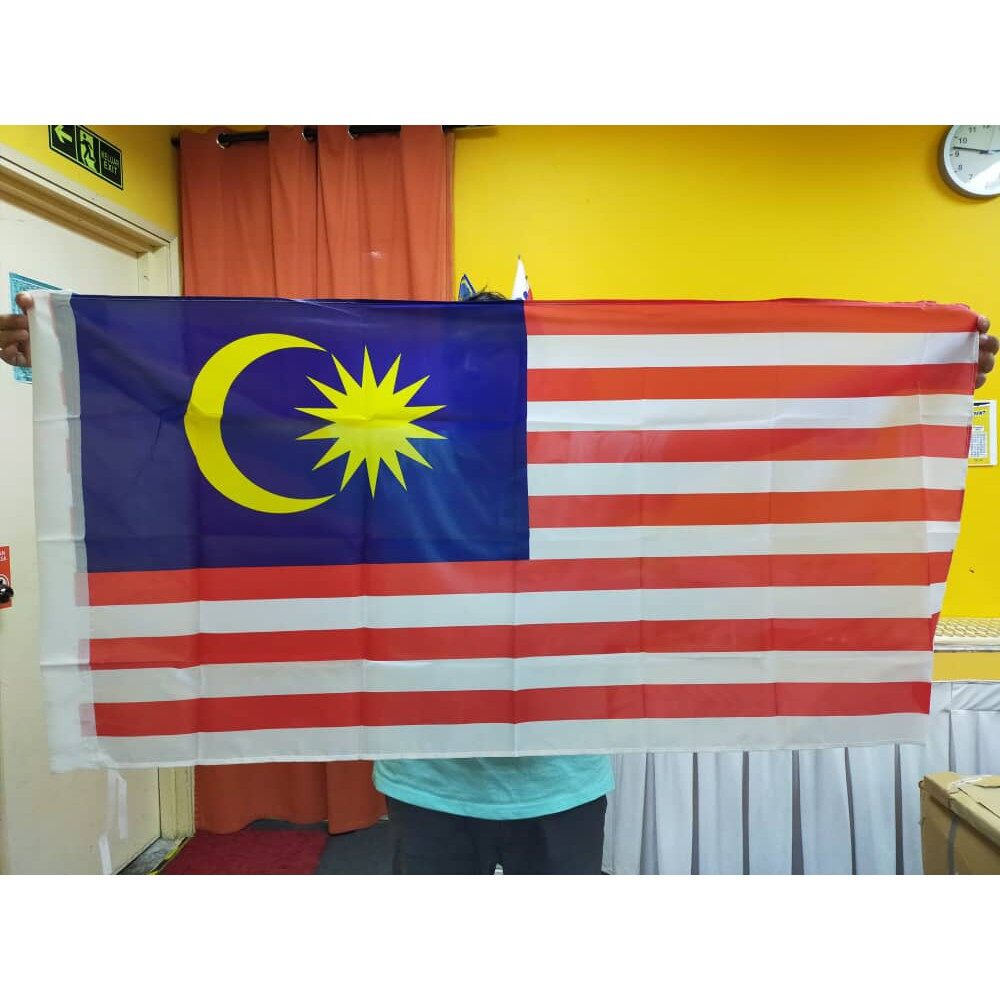 Bendera Malaysia 🇲🇾 @ Malaysia Flag 🇲🇾 2x4ft / 3x6ft (Polyester ...