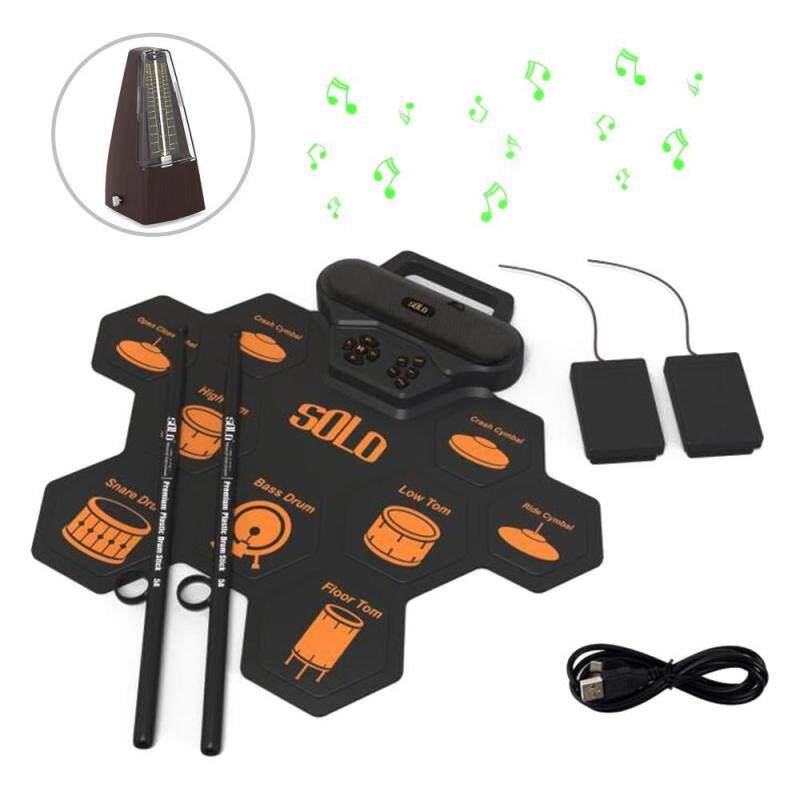 Onlook Trống Điện Tử Bộ Cuộn Lên Trống Thực Hành Miếng Lót Midi Bộ Trống Với Tai Nghe Tích Hợp Loa Trống Bàn Đạp Trống gậy Chụp Hình Quà Tặng Sinh Nhật Cho Trẻ Em